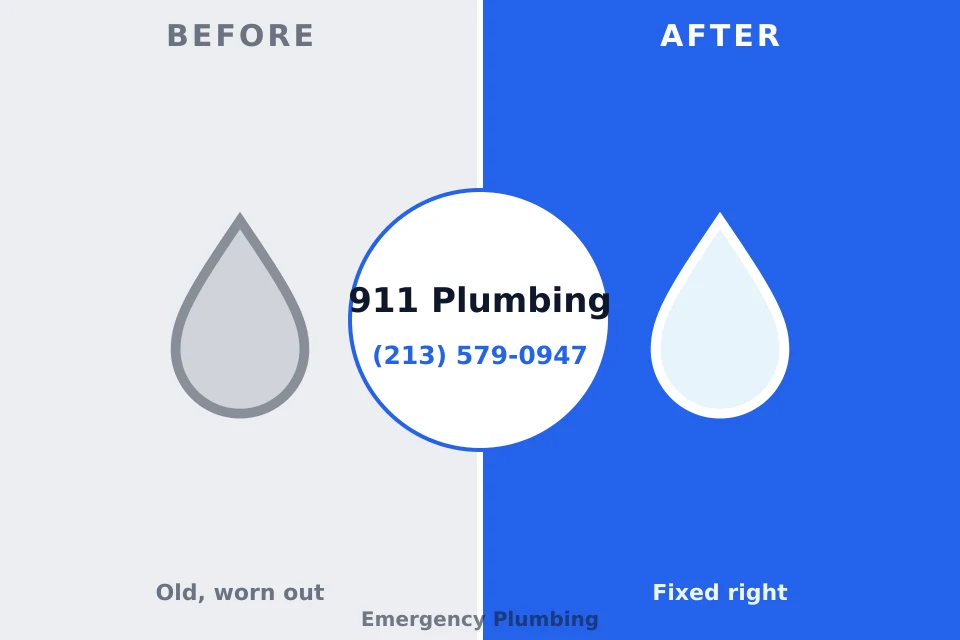 Before and after: plumbing company Covington, KY